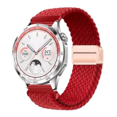 Imagem de VELORE Pulseira respirável de nylon de 22 mm e 20 mm para Huawei Watch GT4/Pro 46 mm/GT3/GT2 2e para Samsung Watch 6/5/4/3/Gear S3, For other 20mm, Ágata