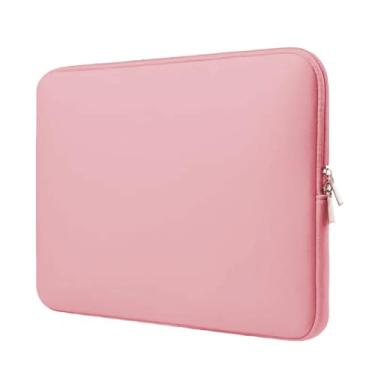 Imagem de Capa Case para Notebook 11 a 17 Polegadas em Neoprene Premium, Capa Protetora Impermeável com Zíper Duplo(Rosa Bebê,12.1)