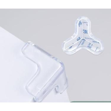 Imagem de 1 peça capa de proteção de borda de canto de mesa macia transparente canto canto criança bebê segurança silicone ferramenta doméstica (transparente, em forma de L)