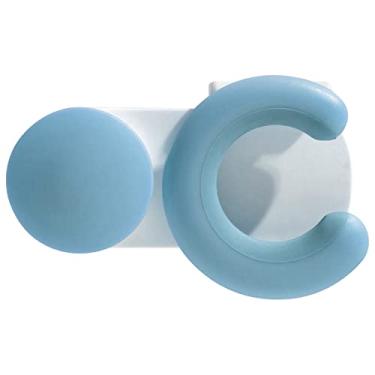 Imagem de Suporte para vassoura pano de chão resistente Montagem em parede Autoadesivo Sem perfuração Aperto -slip Multifuncional