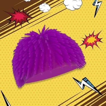Imagem de Engraçado Headwear | Bola espetada engraçada | Chapéu de fantasia de cosplay infantil | para homens, mulheres, meninos, meninas, festa de Halloween, aniversário, Natal, casa (roxo)