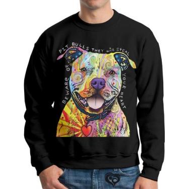 Imagem de Moletom Pitbull Infantil Cao Cachorro UNISSEX blusa casaco, 10