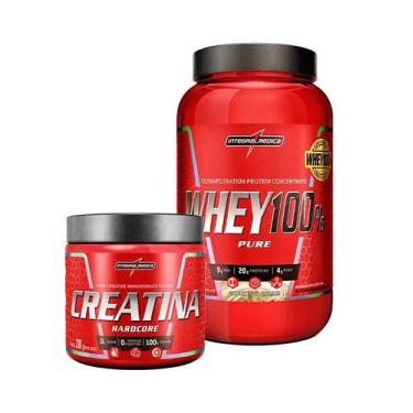 Imagem de Kit Whey 100% 900g Cookies + Creatina 300g - Integralmedica