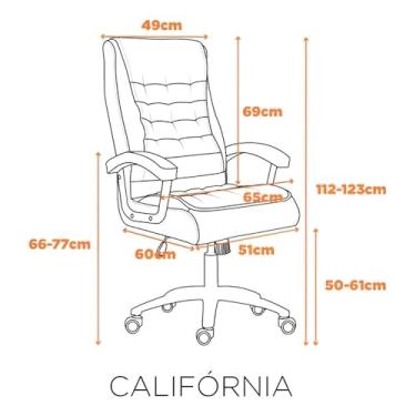 Imagem de Cadeira Presidente de Escritório de Couro com Molas Ensacadas - Conforme NR17, Ideal para Conforto em Trabalho Prolongado(Marrom Claro)