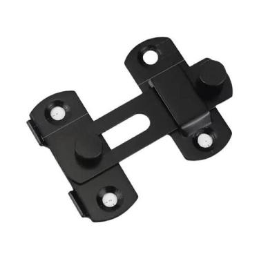 Imagem de Fecho De Aço Inoxidável Preto 90 180 Graus Para Porta De Celeiro Desli