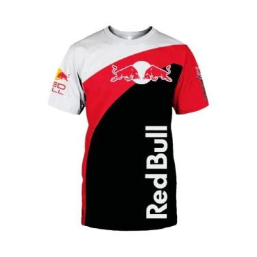 Imagem de Camiseta Masculina De Manga Curta Com Estampa 3D De Motocicleta De Cor