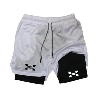 Imagem de Shorts Masculinos De Secagem Rápida 2 Em 1 Para Academia, Corrida, Tre