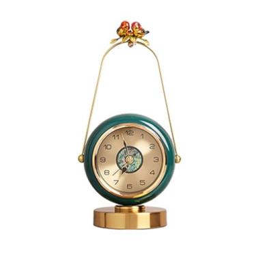 Imagem de Relógio de mesa para sala de estar doméstico pequeno relógio de mesa relógio de mesa criativo ornamentos de mesa relógio de quartzo silencioso relógio de mesa relógio de mesa