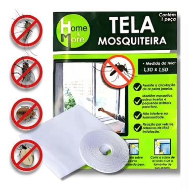 Imagem de Tela Mosquiteiro Janela Anti-inseto Mosquito 130x150 - Shop DANI PJ