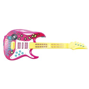 Imagem de Guitarra Elétrica Musical Infantil Music Magic Rosa - Toyng