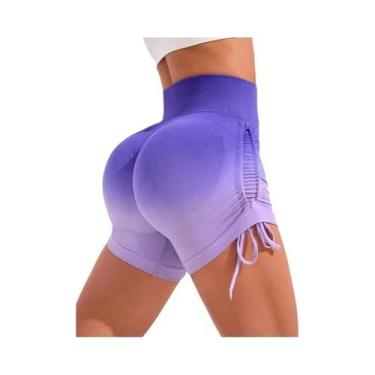 Imagem de Shorts De Yoga De Cintura Alta Para Mulheres, Leggings Sem Costura Par