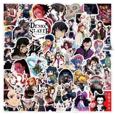 Imagem de Adesivos De Anime Demon Slayer Kimetsu No Yaiba 50/100 Peças Em Vinil 