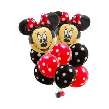 Imagem de Balões De Festa Disney Mickey Minnie Mouse, 12 Peças, Decorações De An