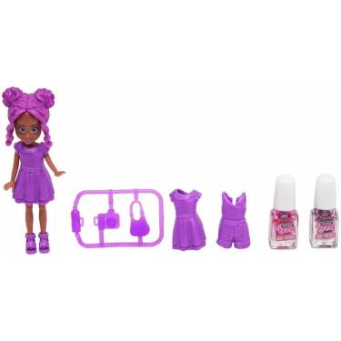 Imagem de Maquiagem e Beleza Infantil Make BRINQ Boneca+esmate 8PC(S KIT