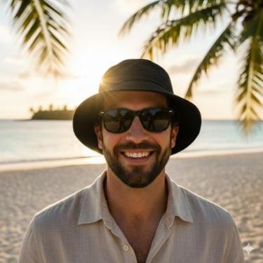 Imagem de Chapéu Bucket Unissex Boné Praia Proteção Solar Pescador Mar Verão-Unissex