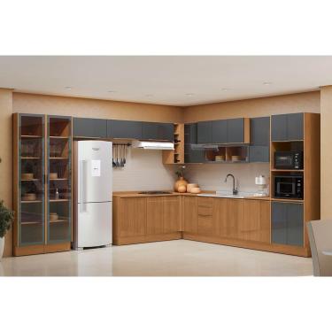 Imagem de Cozinha Modulada Kappesberg 18 Peças Vibra C18P2 Canela/Grafite Lacca