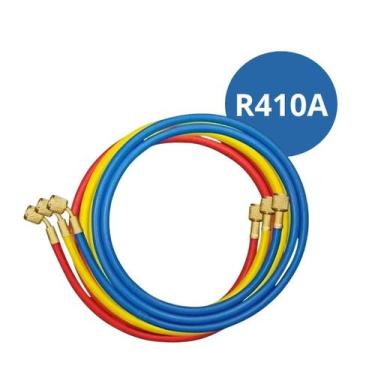 Imagem de 3 Mangueiras Manifold Gás 1,50cm Fluido Refrigerante R410a - VRX