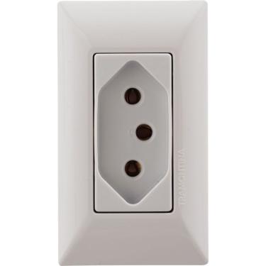 Imagem de Conjunto Para Móvel 1 Tomada 2p+t 20 A Aria Branco 57241103 Tramontina Conjunto P- Movel 1 Tomad