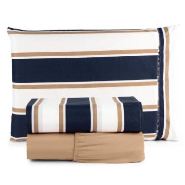 Imagem de Jogo de Lençol Solteiro 3 Peças Estampado 100% Algodão 180 Fios - DEMA