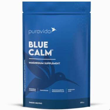 Imagem de Blue Calm Magnesio Inositol Spirulina Azul 175g Pura Vida, Neutro