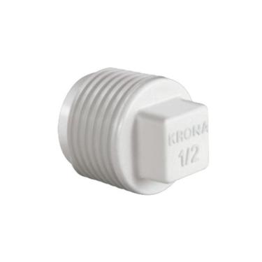 Imagem de Plug Roscável 1/2 Pol Pvc Banheiro Krona Pacote 10 Unidades