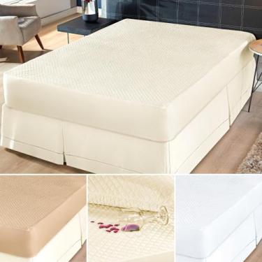 Imagem de Capa protetor colchão impermeável casal king box antiácaro matelado gr