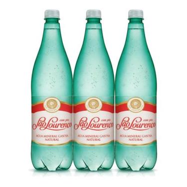 Imagem de Kit 3 Água Mineral Com Gás São Lourenço Pet 1,26L - São Lourenço (Mina