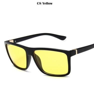 Imagem de Óculos De Sol Quadrado Lentes com Proteção Uv400 Moderno - no brand, A