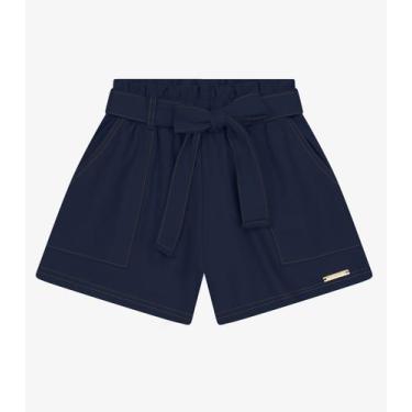Imagem de Shorts Infantil em Moletinho Denim Trick Nick Azul Marinho, 6, Azul Ma