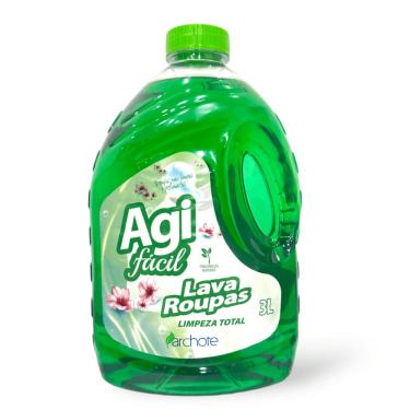 Imagem de Lava Roupas Líquido Agifácil Limpeza Total 3L