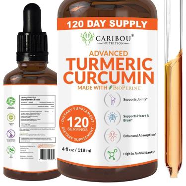 Imagem de Suplemento Caribou Nutrition Curcumina Líquida De Cúrcuma 120Ml-Unissex