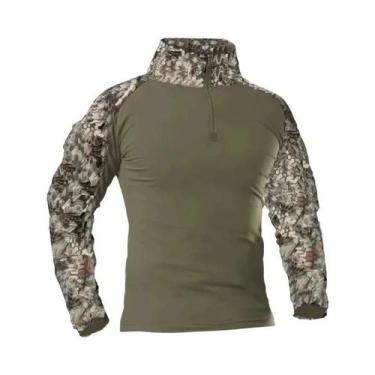 Imagem de Camiseta Tática De Manga Longa Camuflada Para Homens, Respirável, Para