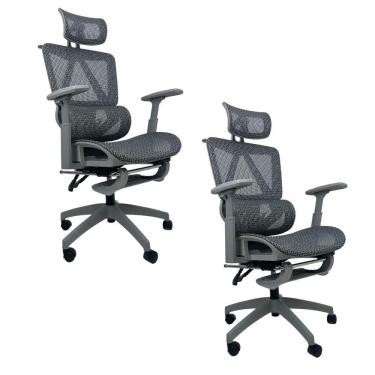 Imagem de Ki 2 Cadeiras de Escritório Presidente Executiva Oficial Titan Cinza