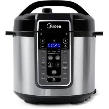 Imagem de Panela De Pressão Elétrica 6 L Mastersteam Inox Midea Cor Cinza Voltag