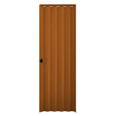 Imagem de Porta Sanfonada Interna Plasbil PVC, Mogno, 210 x 70 cm