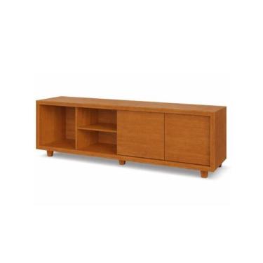 Imagem de Rack Para TV 85 Delux 2 Portas Gaveta Interna Pés em Madeira Maciça - 