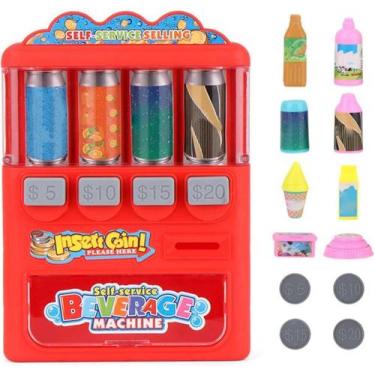 Imagem de Máquina de venda automática de bebidas Toy Pretend Play Mini - Gloome 