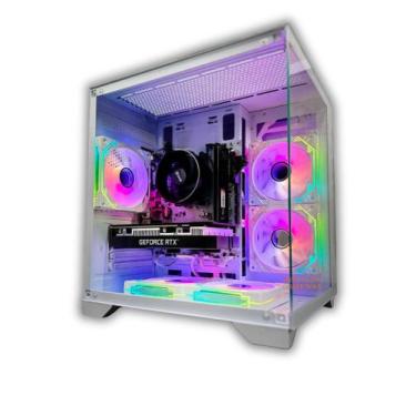 Imagem de PC Gamer Aquario Preto ou Branco  Ryzen 5 5500  RTX 3050 6GB  16GB RAM