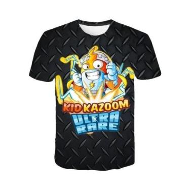 Imagem de Camiseta Infantil De Manga Curta, Super Zings, Anime, Jogo, Streetwear