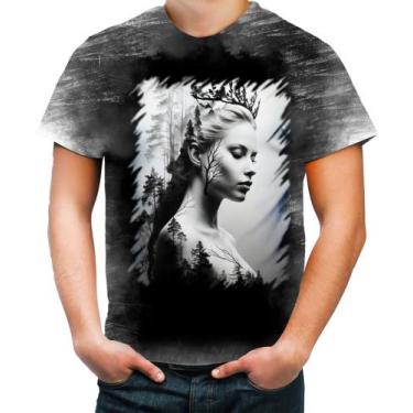 Imagem de Camiseta Desgaste Pesca Rainha da Floresta Nórdica 1 - Kasubeck Store®