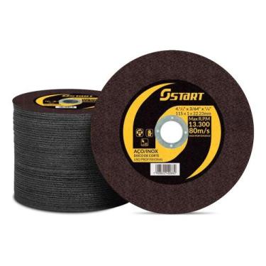 Imagem de Disco Corte Fino Inox 4.1/2 X 1,0 Para Esmerilhadeira 50 Peç - Congrat