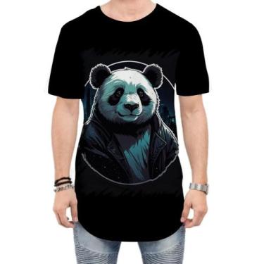 Imagem de Camiseta Longline Panda Com Roupa Estilosa 6 - Kasubeck Store®, P