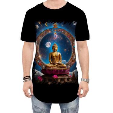 Imagem de Camiseta Longline Buda Universo Lótus Imortalidade 5 - Kasubeck Store®