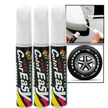 Imagem de Kit 3 Canetas Tinta Reparadora Tira Risco Automóveis Carro Moto Caminh