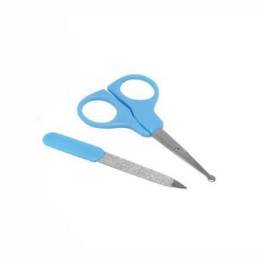 Imagem de Tesoura e Lixa de Unhas para Bebê Azul Pais e Filhos - PAISeFILHOS