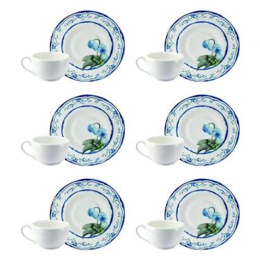 Imagem de Conjunto de 6 Xícaras de Café com Pires Valência - Alleanza