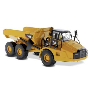 Imagem de Miniatura cat caminhao articulado basculante 740b 1/50 - Colecionavel,