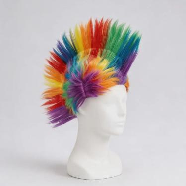 Imagem de Peruca Moicano Multi Colorida - Festa 35cm