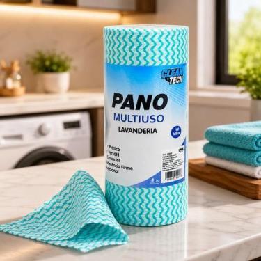 Imagem de Rolo de Pano Multiuso para Limpeza Lavanderia 100 Folhas Alta Absorção
