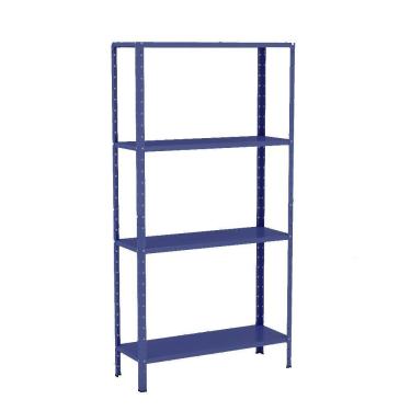 Imagem de Estante EAF006 sem Porta 4 Prateleiras Aço 80CM Azul Elite Aço
